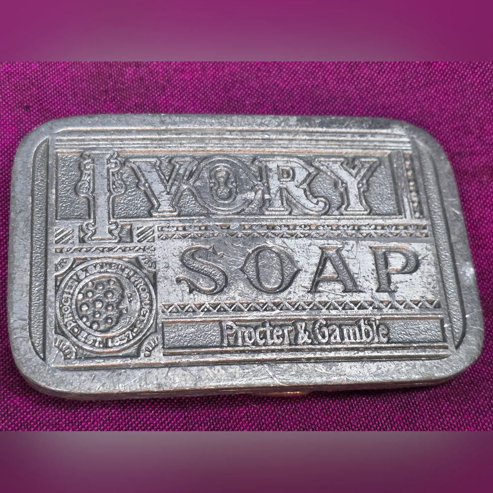 *Rare* Ivory Soap Vintage Belt Buckle -Proter & Gamble
